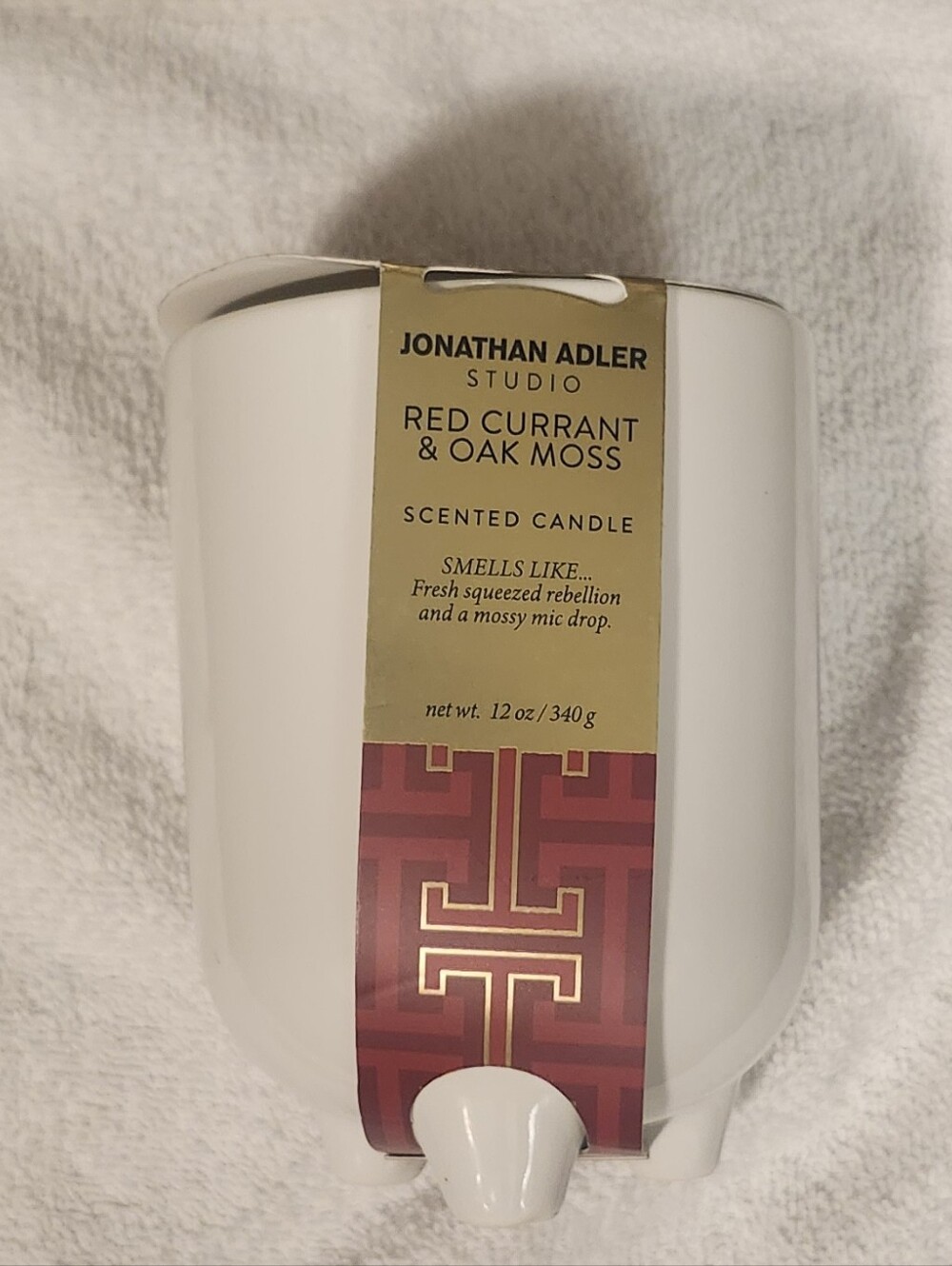 Jonathan Adler Sea Moss Driftwood 12 Oz Candle New